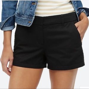 J. Crew Broken-In 3-Inch Chino Short. Black. Size 0.